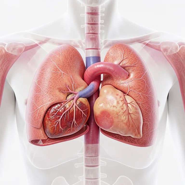Co je mediastinum - ilustrační foto