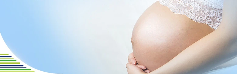 Pregnant belly close-up